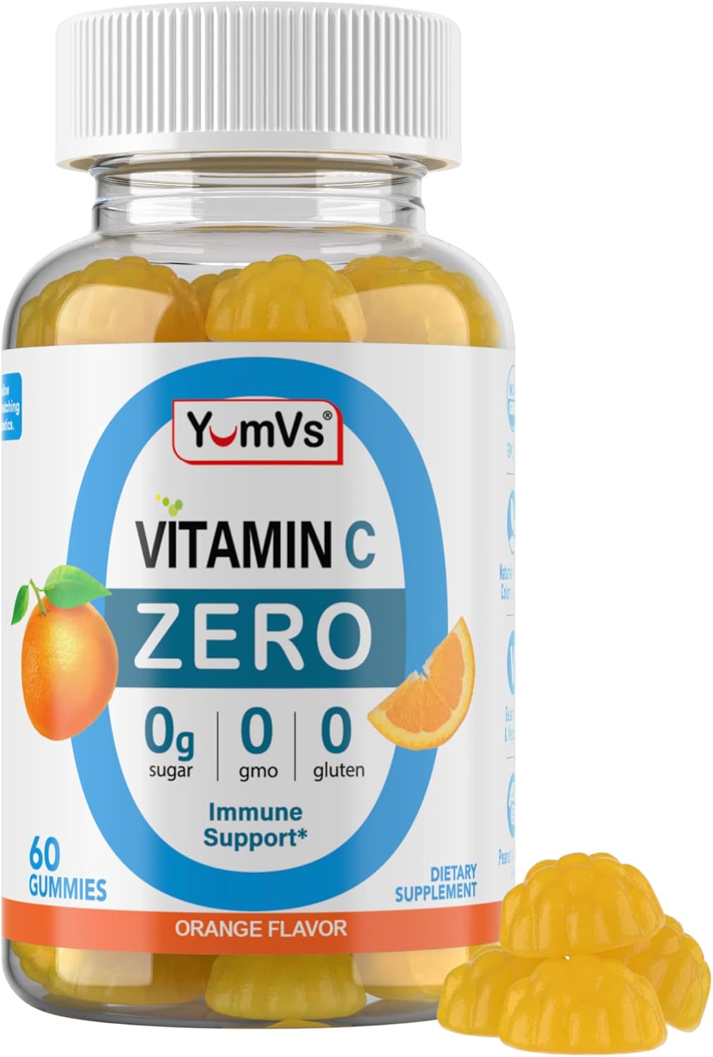 YUM-VS VITA C ZER CW 125MG 60 GMM