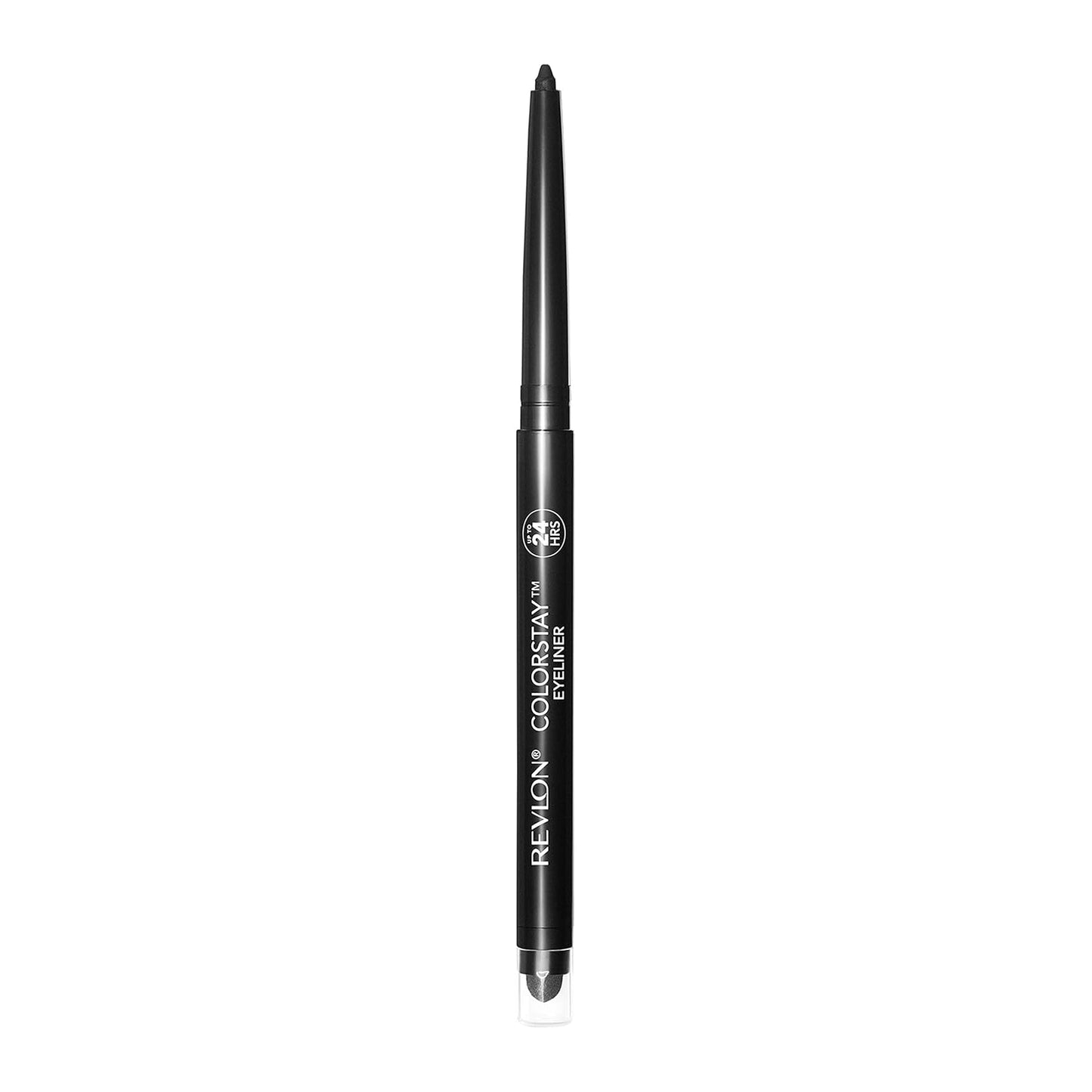 REVLON ColorStay Pencil Waterproof Eyeliner With Built-In Sharpener - 201 Black, 2 count