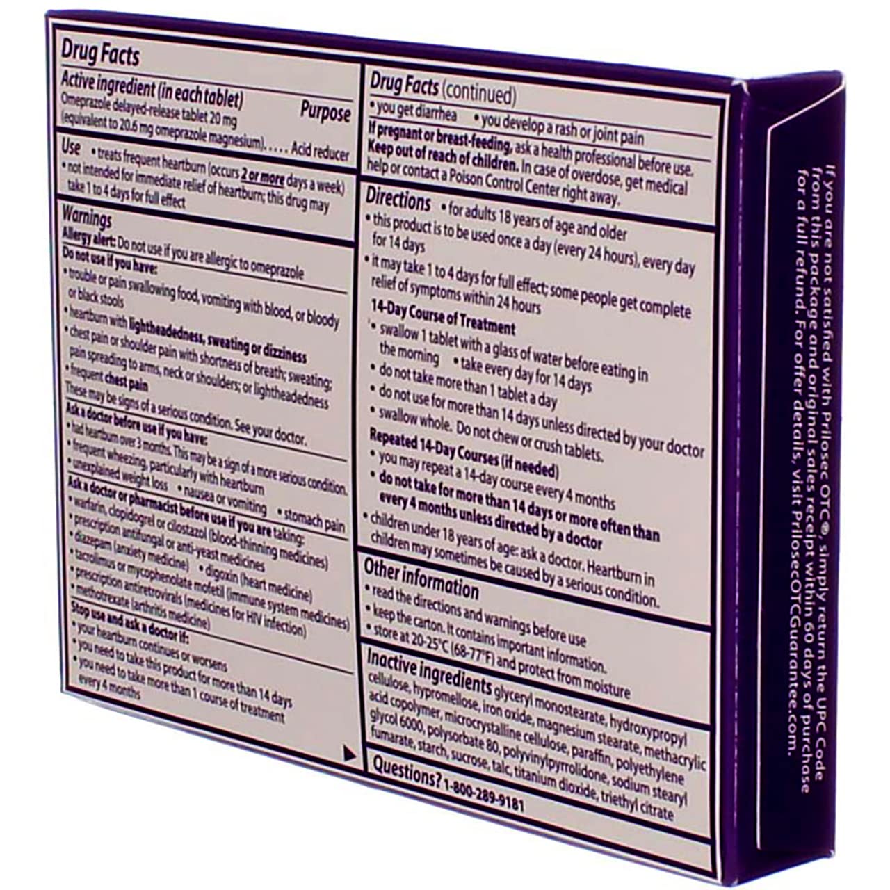 PRILOSEC OTC TABLET WILD BERRY 14CT