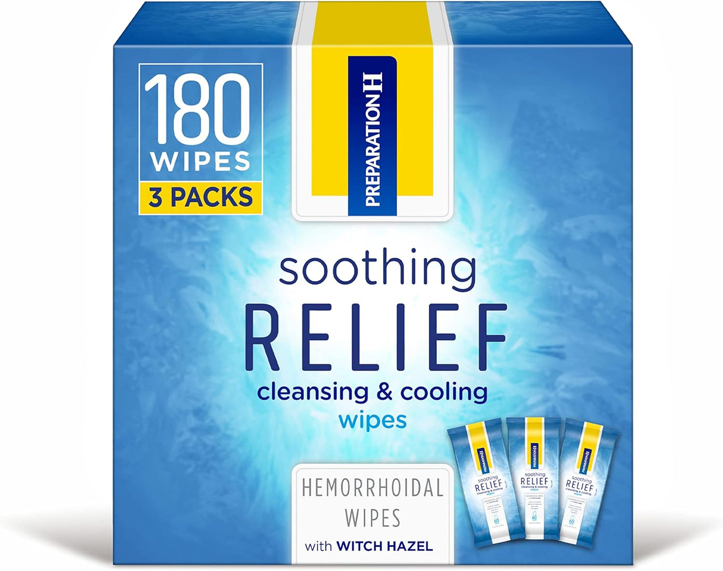 PREPARATION H SOOTHING RELIEF WIPES 60CT