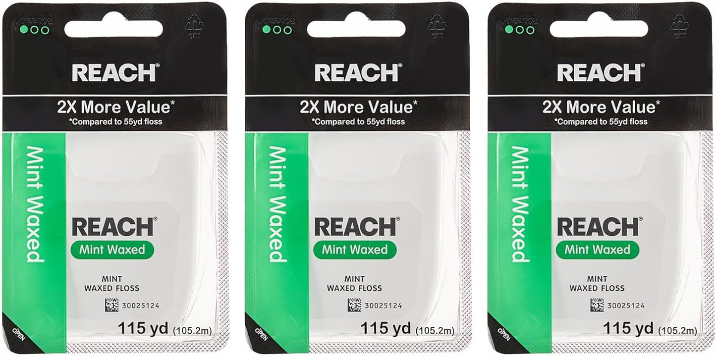 REACH DENTAL FLOSS WAXED 55YD
