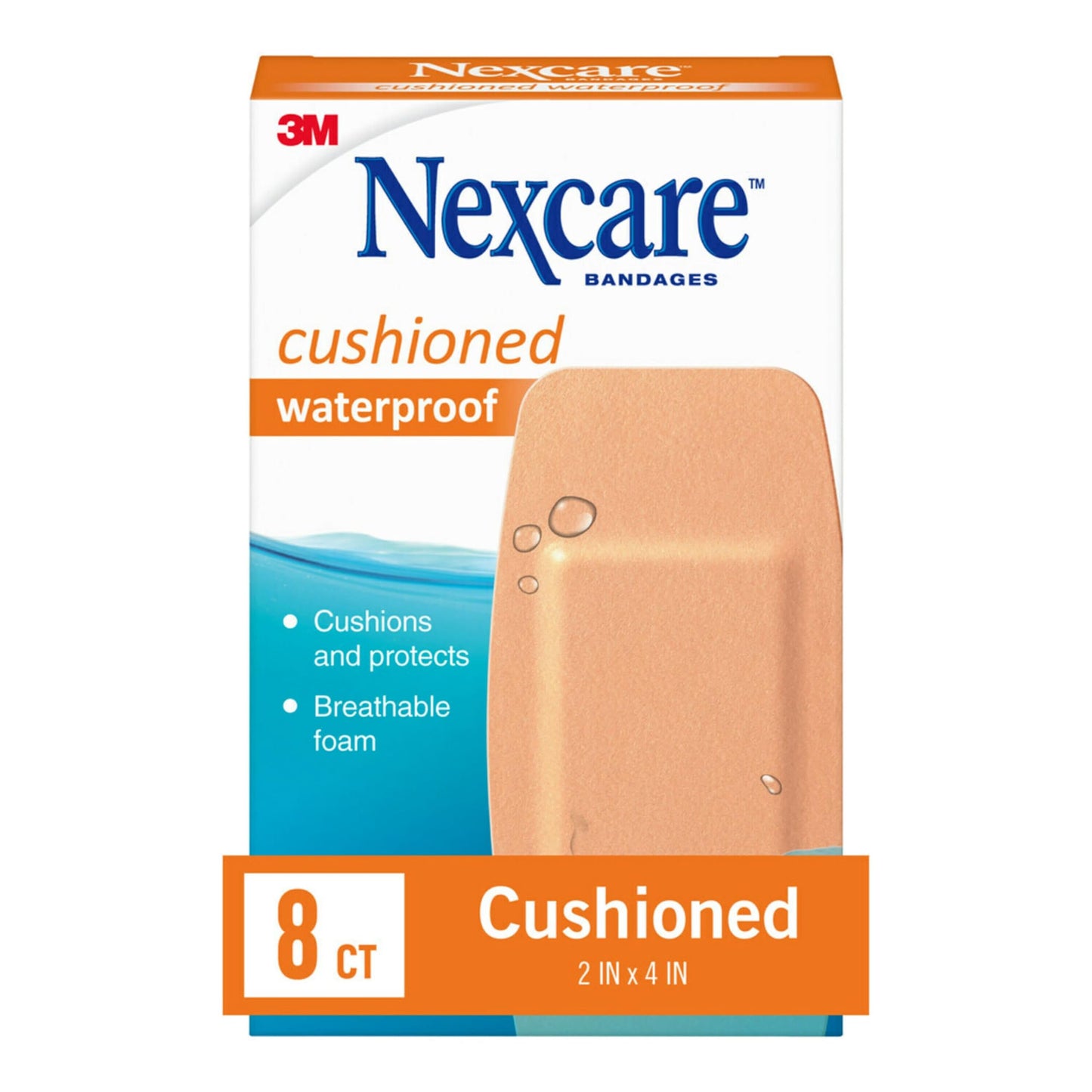 NEXCARE WATERPROOF CUSHION BANDAGE 20CT