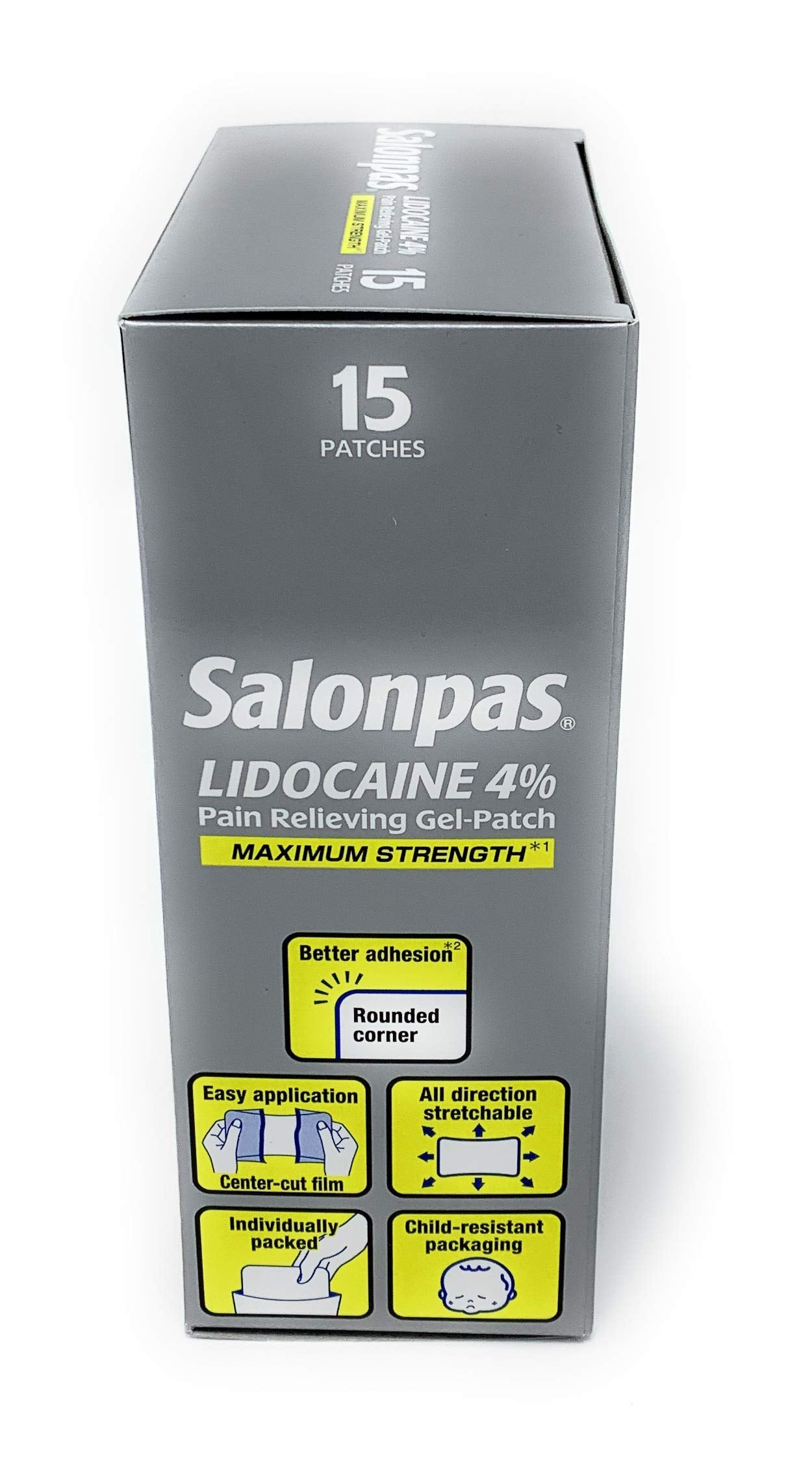 SALONPAS LIDOCAINE 4% PATCHES 6CT