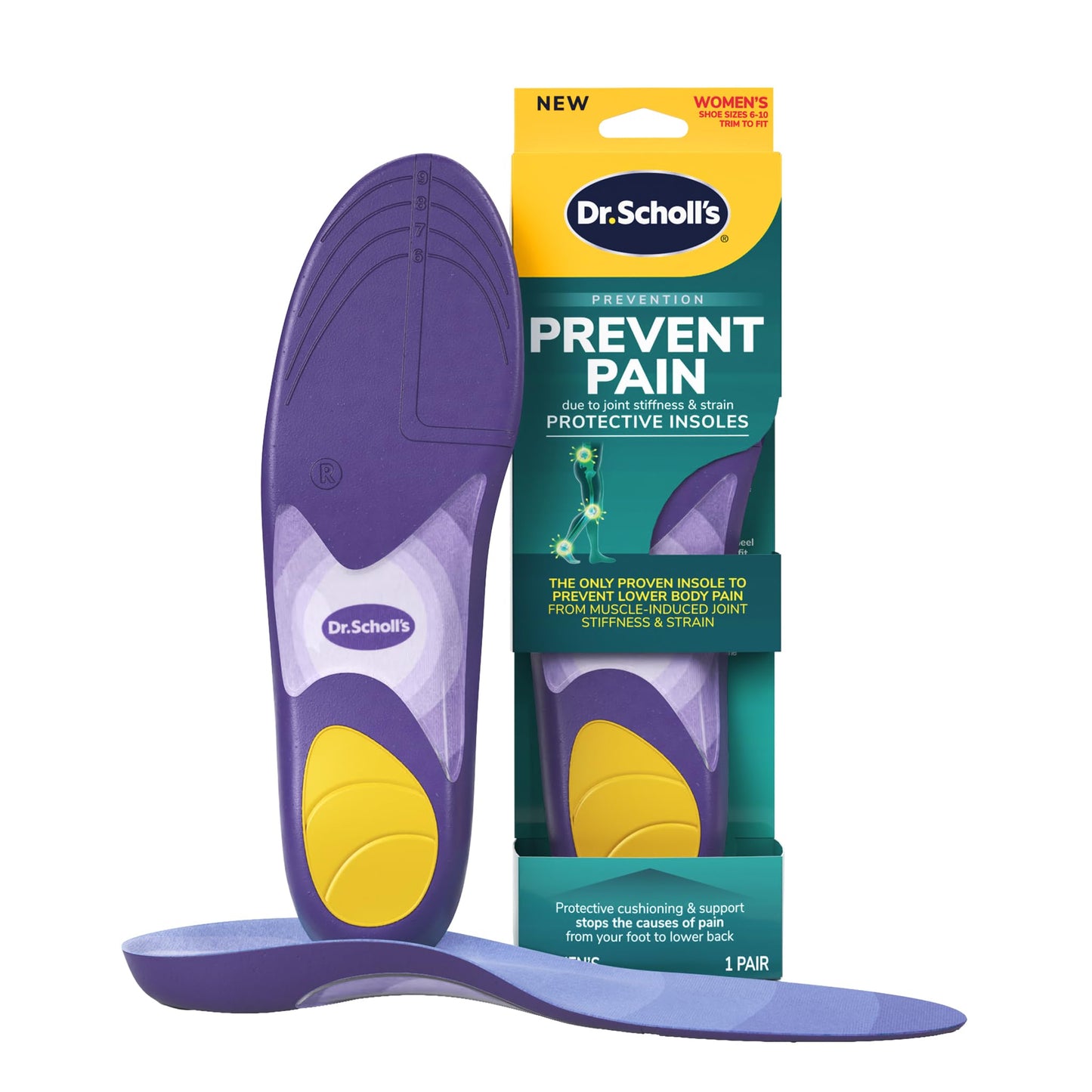 Dr. Scholl's Prevent Pain Women's Shoe Insoles - Size 6-10