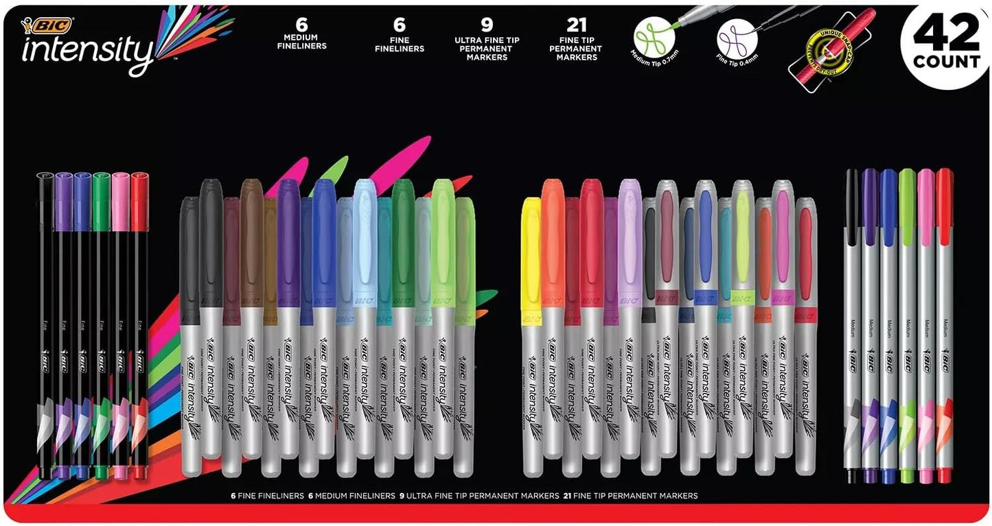 BiC Intensity Fine Point Permanent Markers - Assorted, 8 count