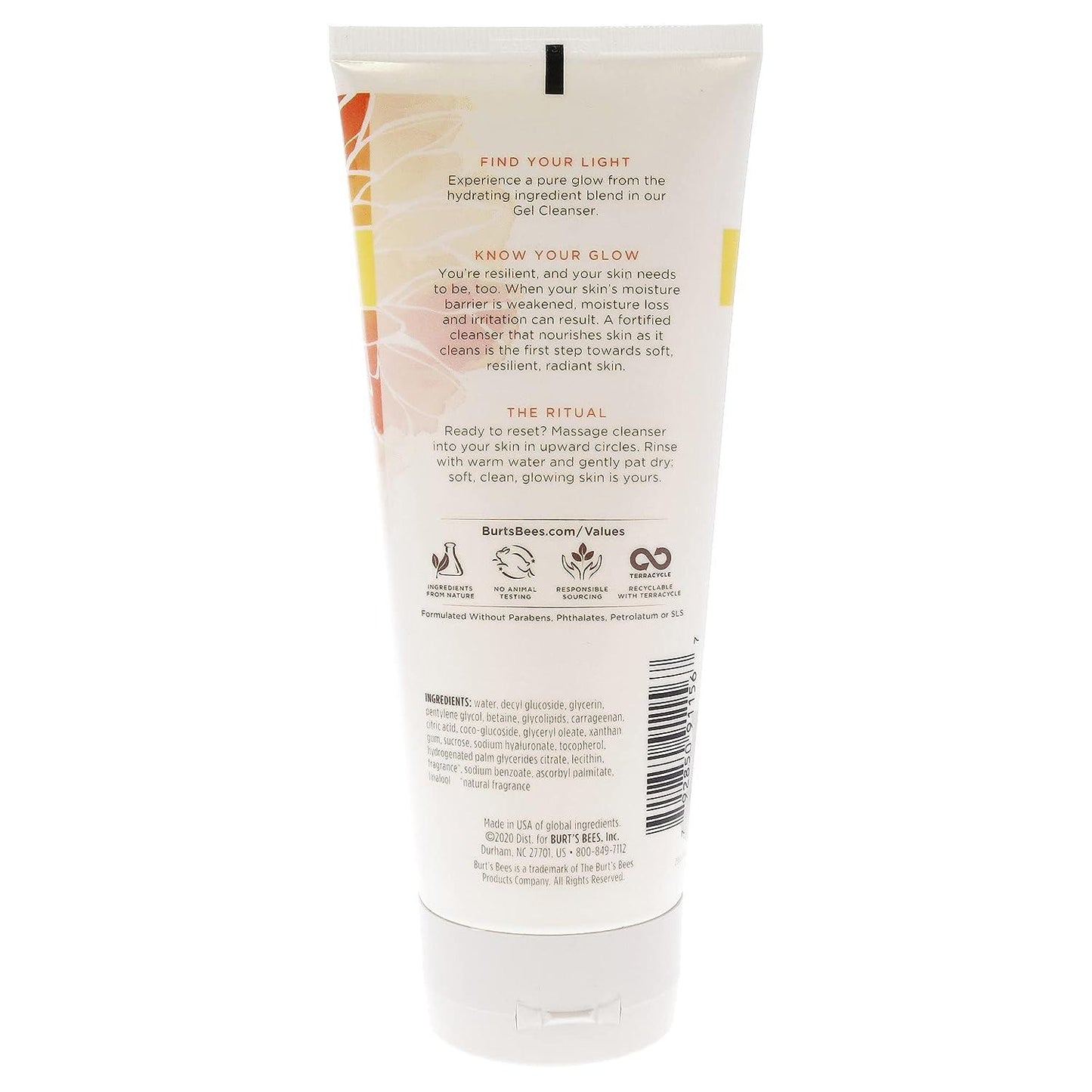 Burt's Bees Truly Glowing Gel Cleanser, 6 oz