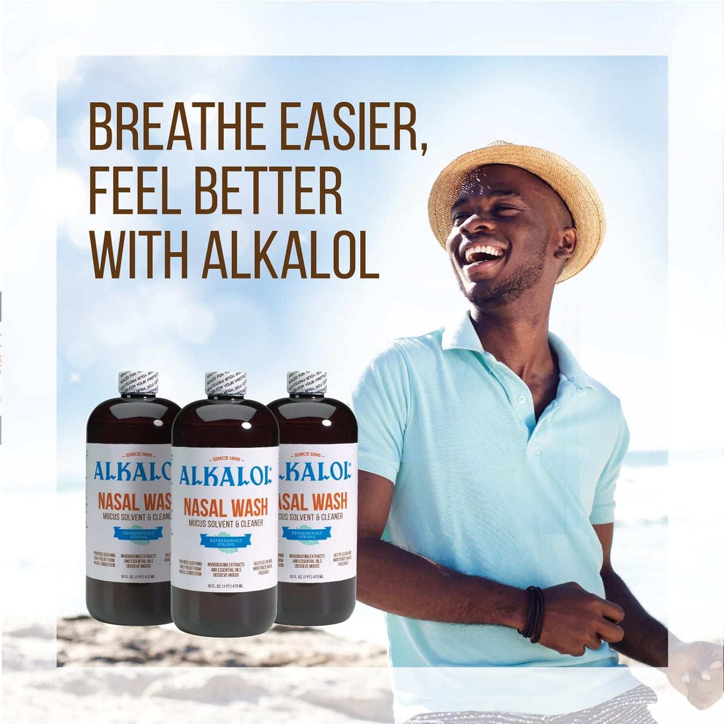 ALKALOL NASAL WASH LQ 16OZ W/CUP