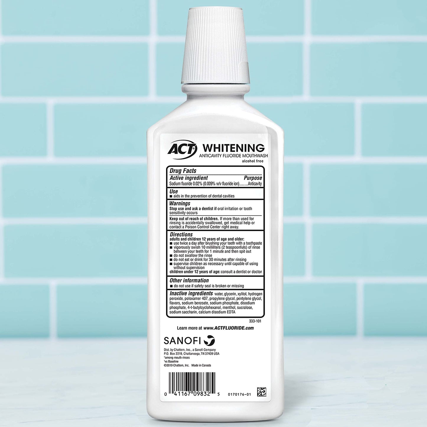 ACT WHITENING MW 0.02% 500ML MINT