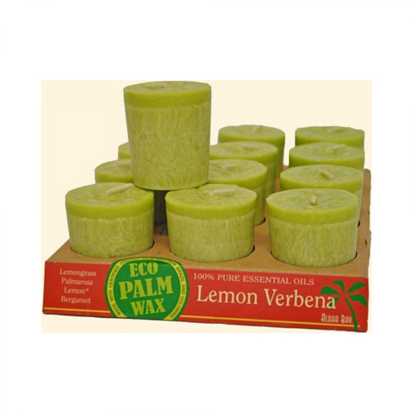 ALOHA BAY VOTIVE,ECOPALM,LEMON VERB