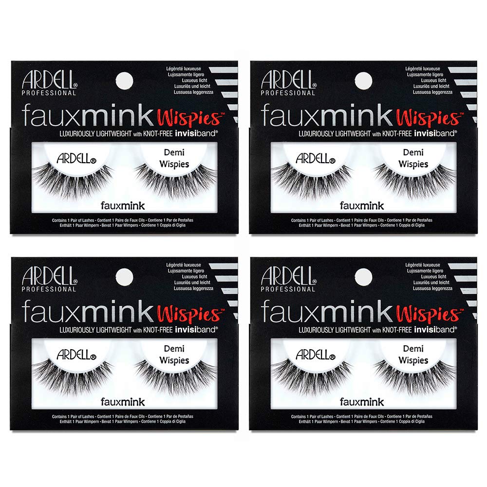 Ardell Faux Mink Lashes - Demi Wispies, 4 count