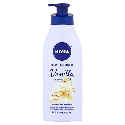 Nivea Lotion Oil-Infused Vanilla/Almond Oil 16.9oz Pump
