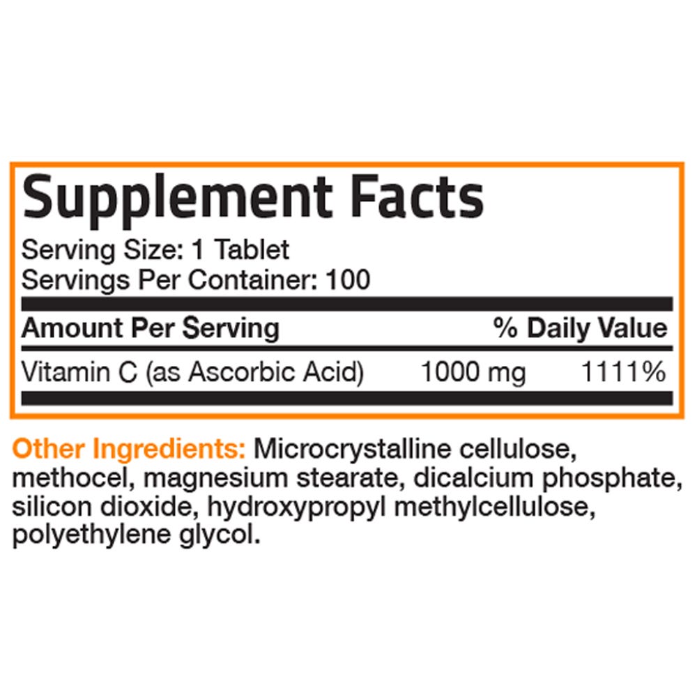 C-500 ASCORBIC ACID TB 100