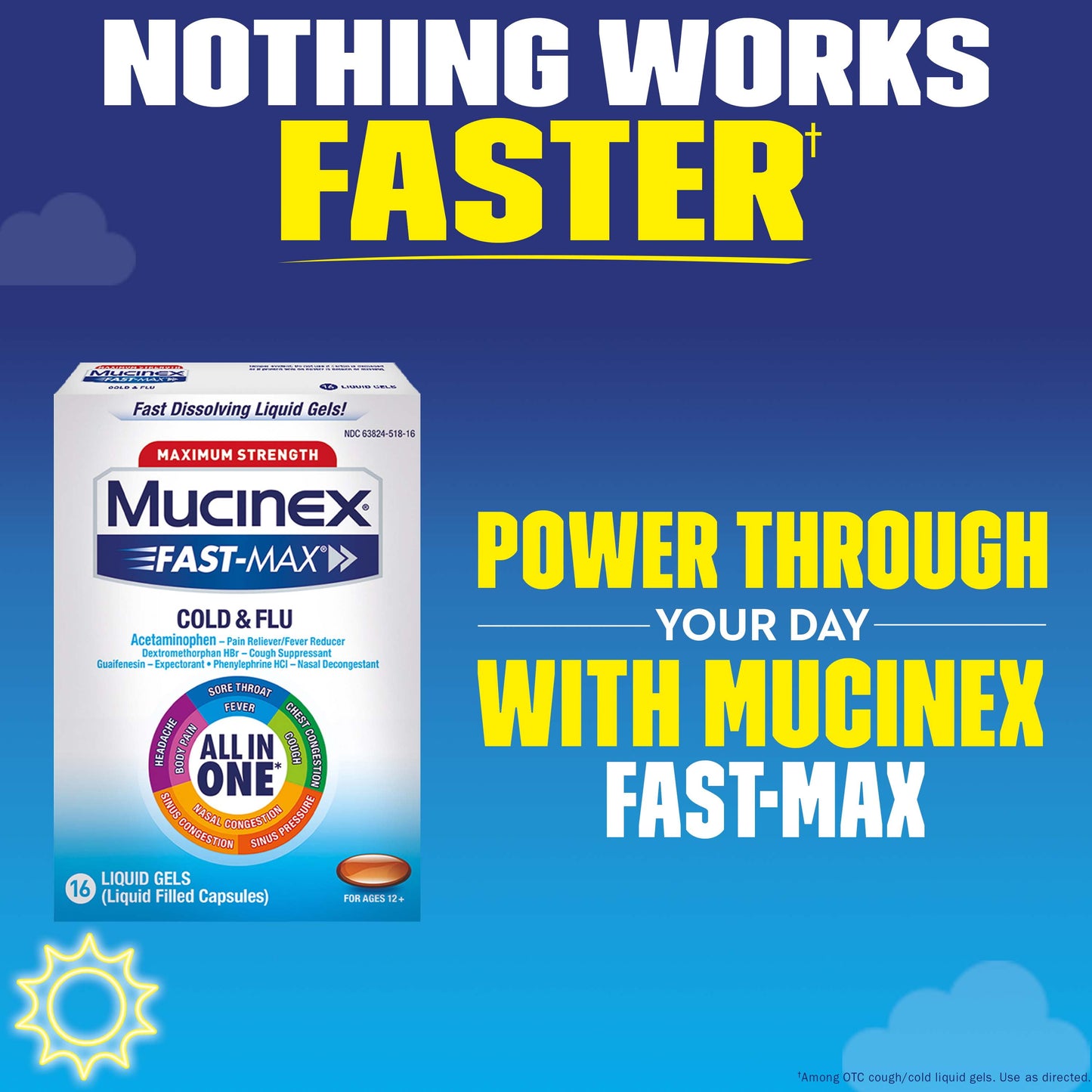 MUCINEX HBP COLD FLU LGL 16CT