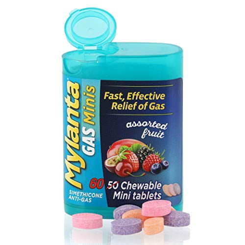 MYLANTA GAS MINI TAB ASSORTED FRUIT 50CT
