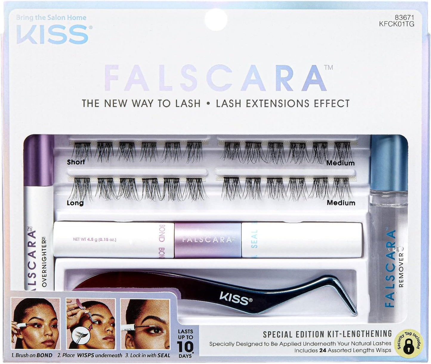 KISS Falscara Studio Wisp Refill Pack - Classic Natural, 36 wisps