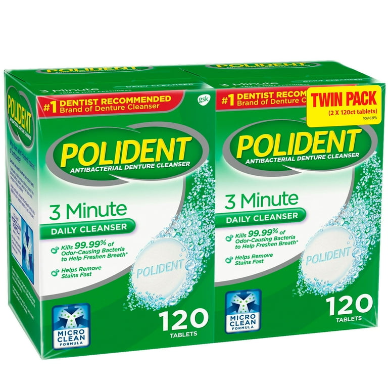 POLIDENT 3 MINUTE TB 84 TRP MNT