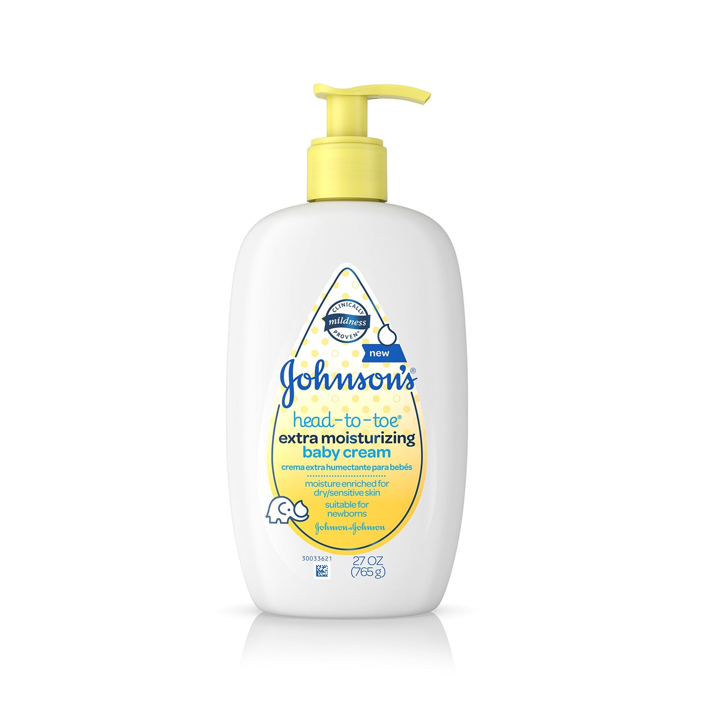 JOHNSONS BABY HD/TOE LT 16.9OZ