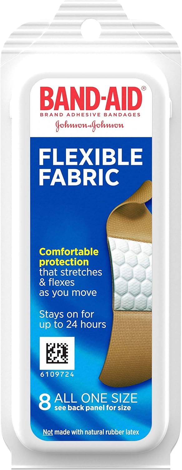 BAND AID FLEX FABRIC TRAVEL 12X8CT