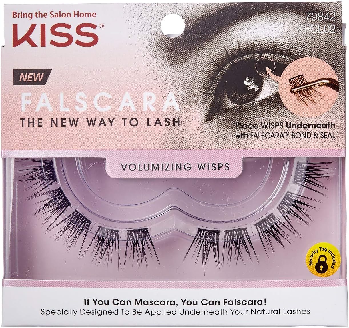 KISS Falscara Studio Mini On-The-Go Kit - Classic Natural, 36 wisps