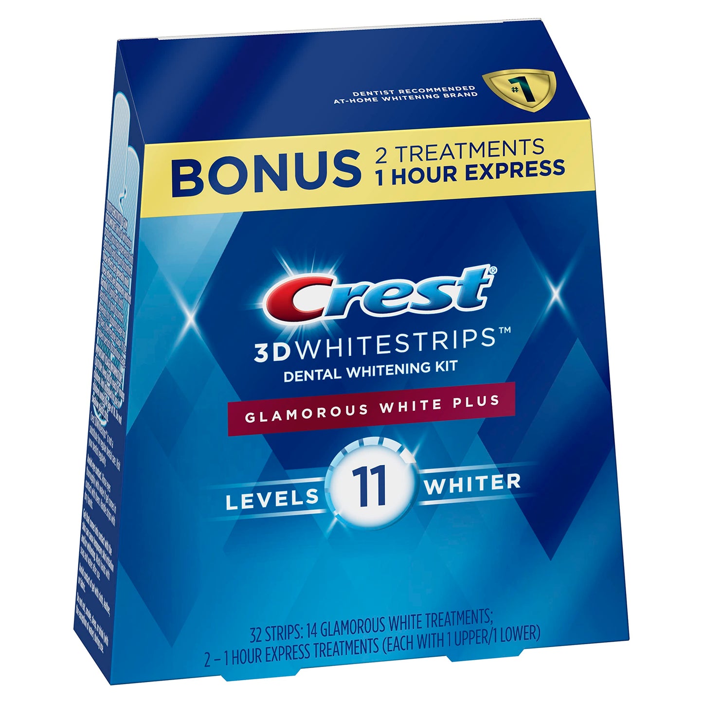 CREST 3D WHITE STRIPS 1HR EXPRS 10CT