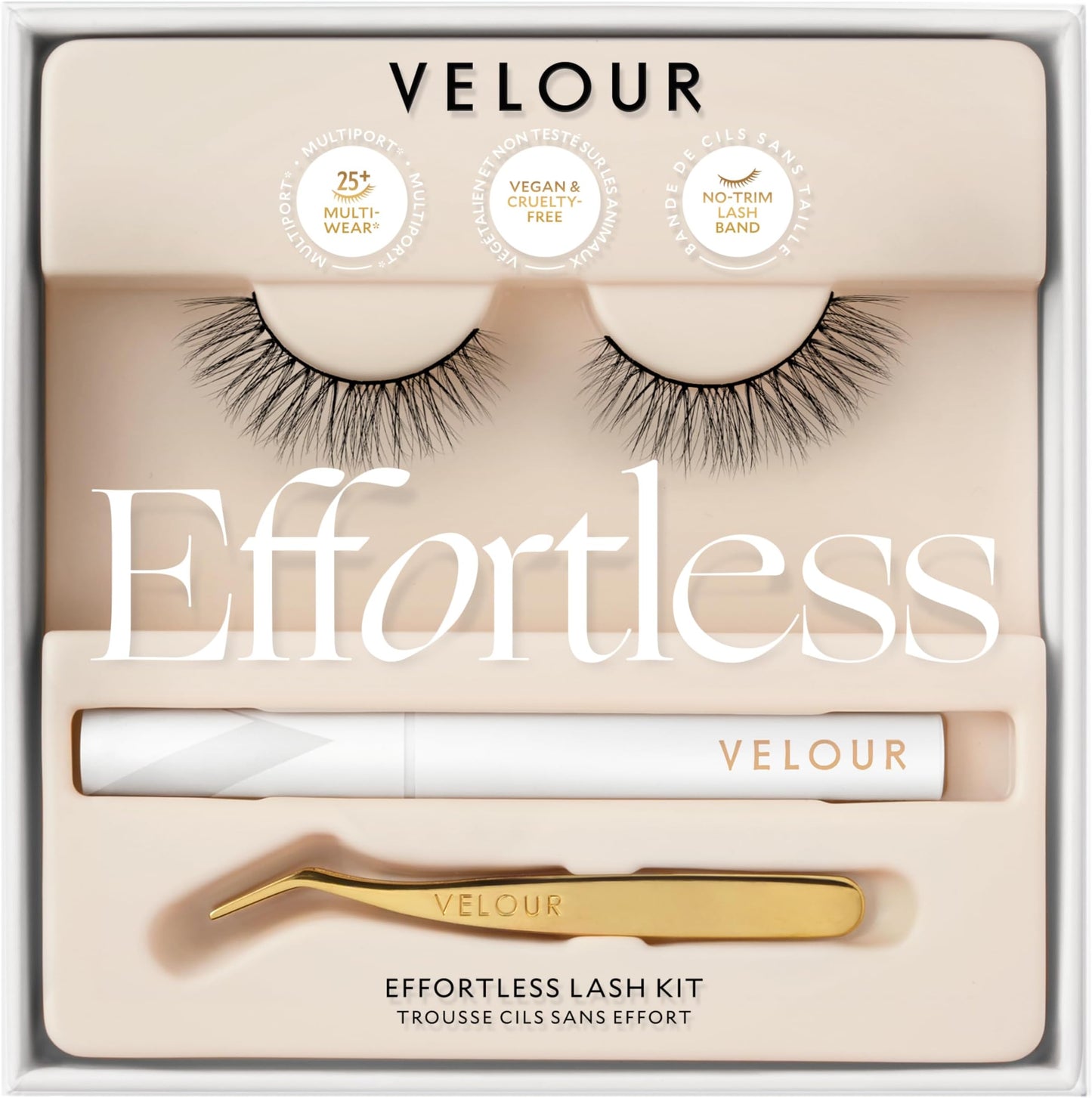 KISS The New Natural Effortless Minimal Look False Lash - Pearl Earring, 4 count