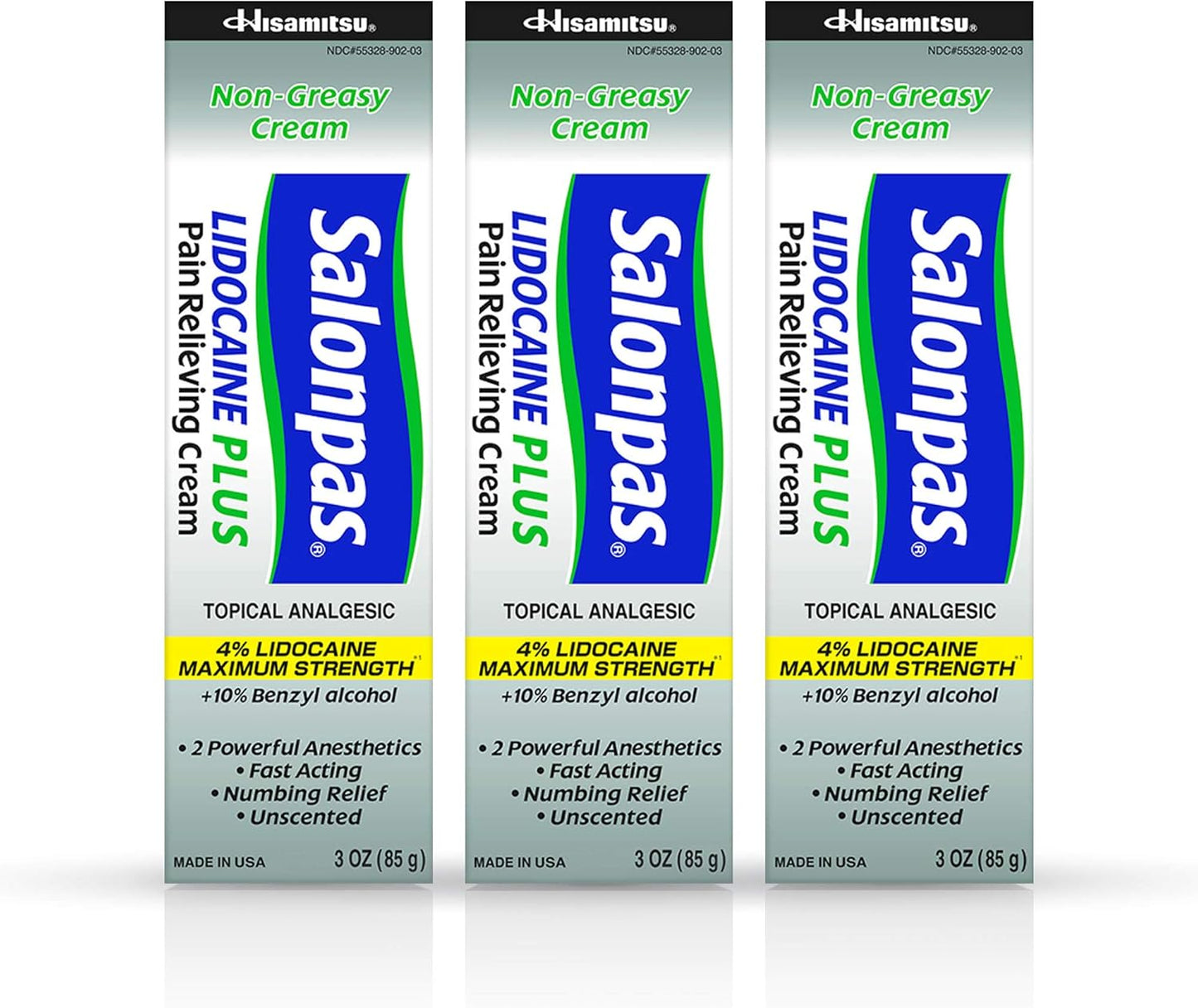 SALONPAS LIDOCAINE PLUS CREAM 3OZ
