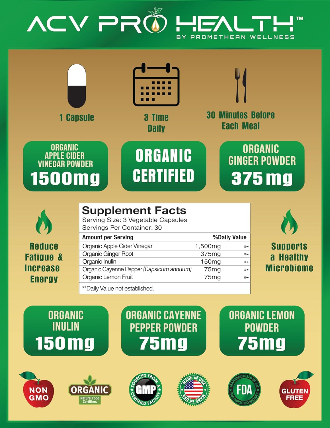 GNP APL CIDER VINEGAR CAPSULE 90CT