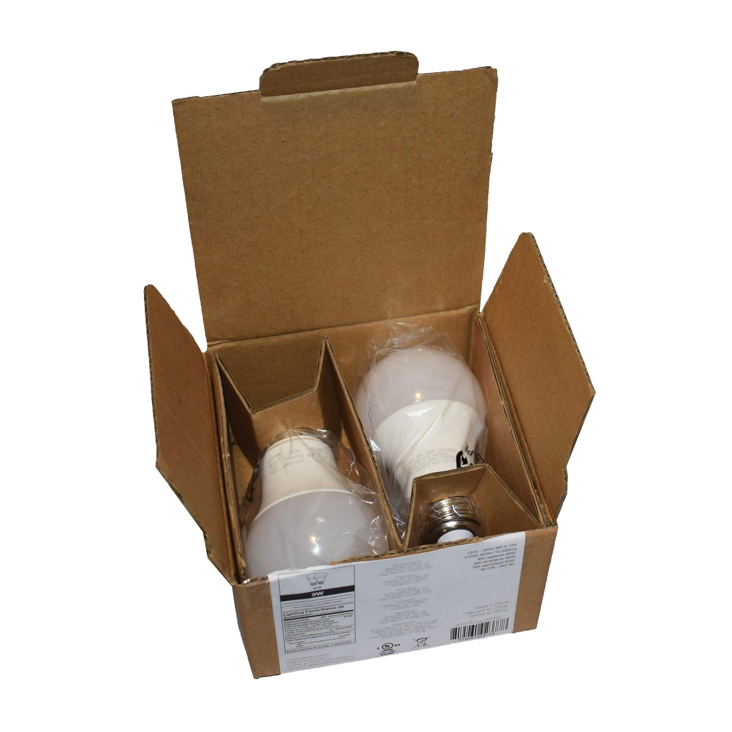 A19 60W EQ 27K NON-DIM LED 4PK