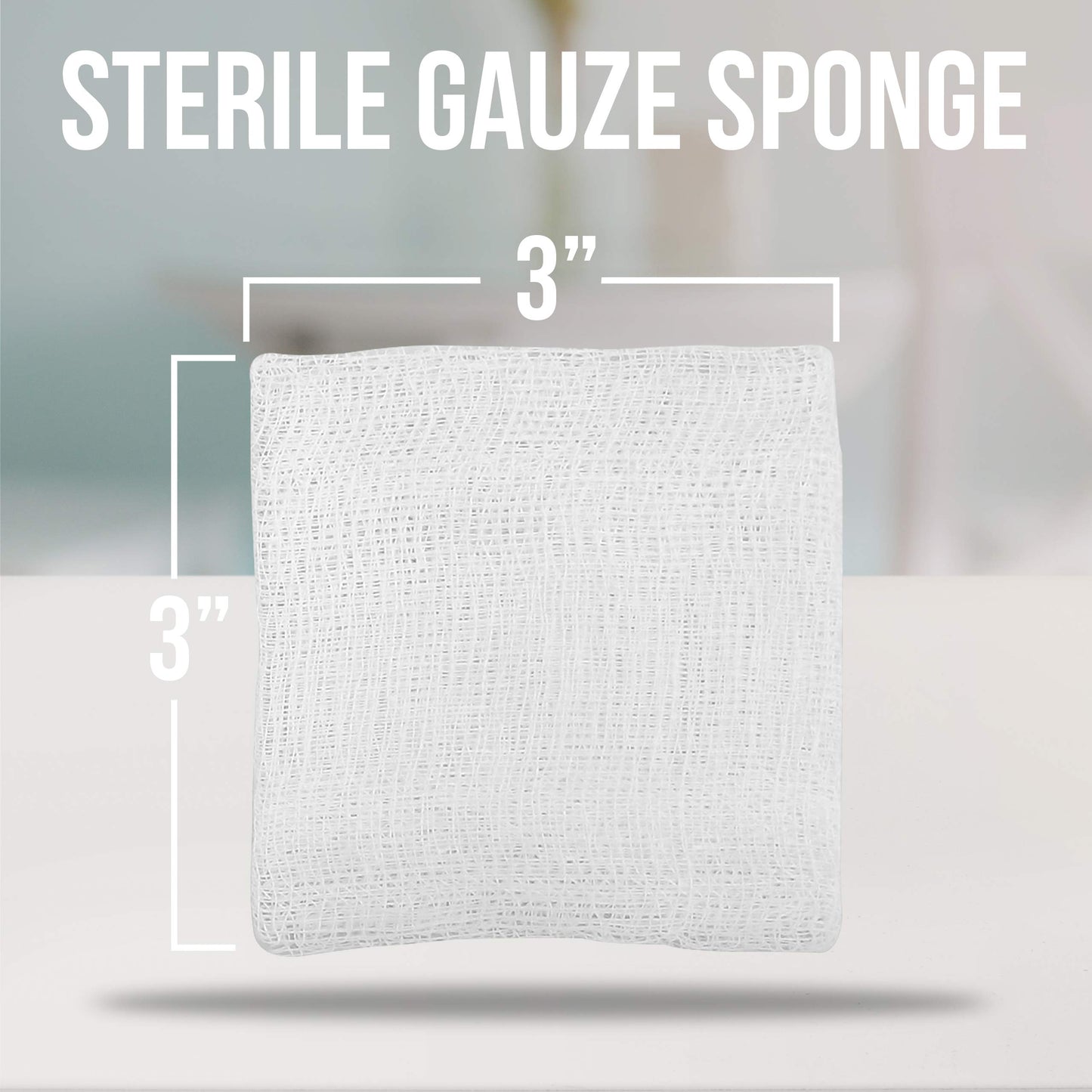 JJ GAUZE PADS 3IN X 3INCH 10CT