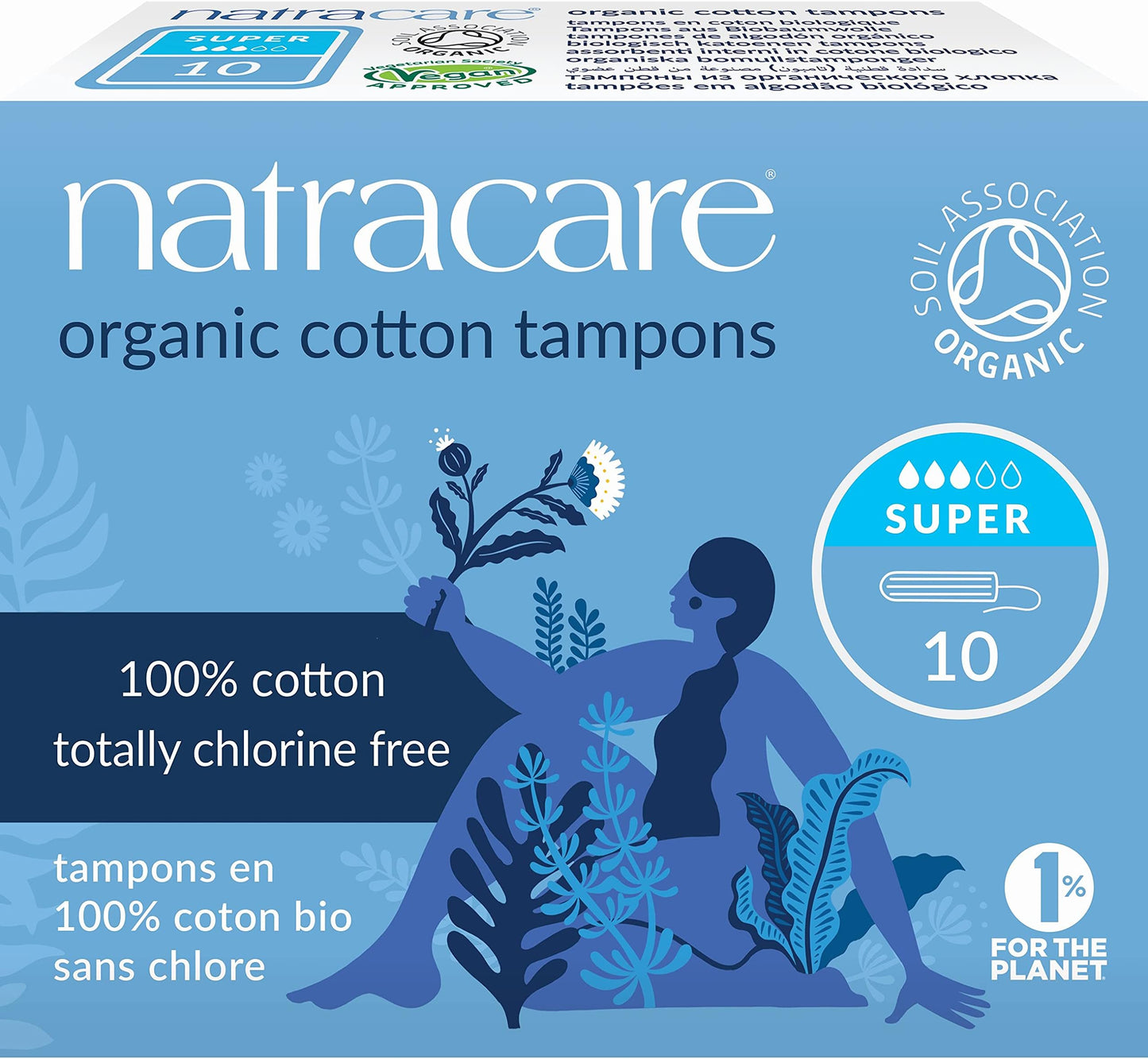NATRACARE TAMPONS,REG W/APPLICTR