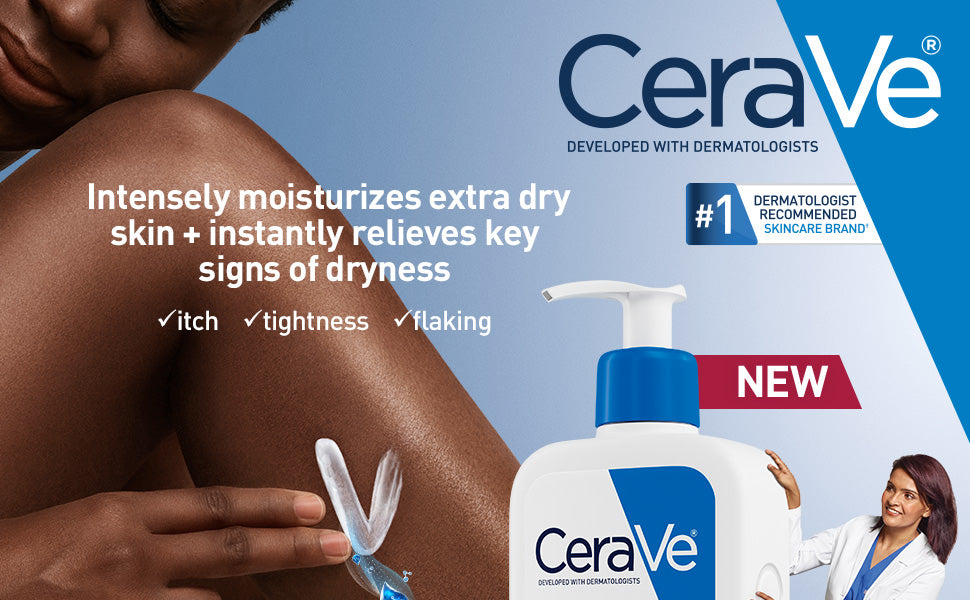 CeraVe Intensive Moisturizing Lotion For Dry to Very Dry Skin, 16 oz