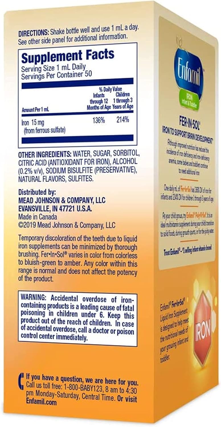 IRON DROPS 15 MG AF CHLD SOL 50 ML