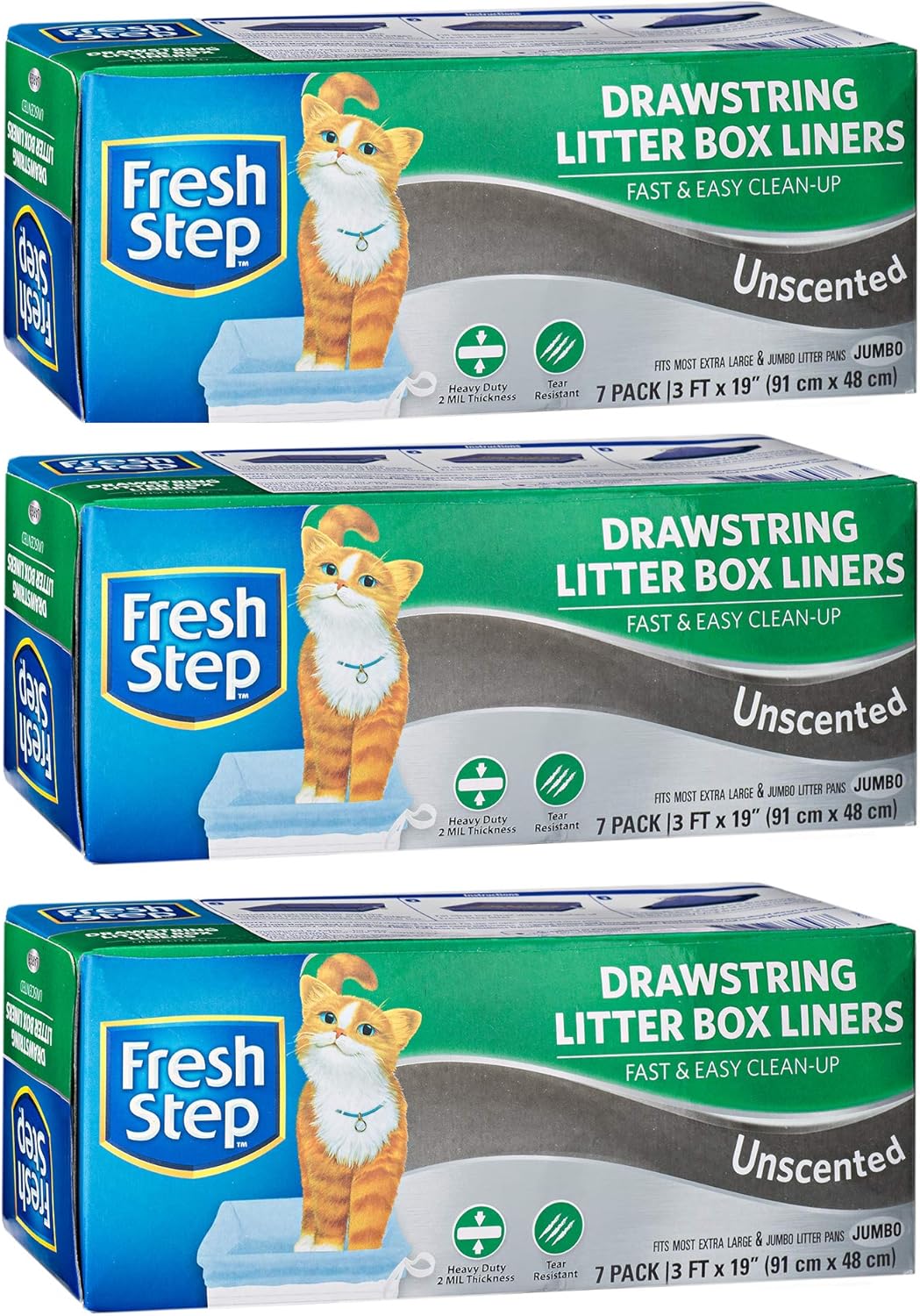 FRESH STEP LITTER BOX DRAWSTRING LNR 7CT
