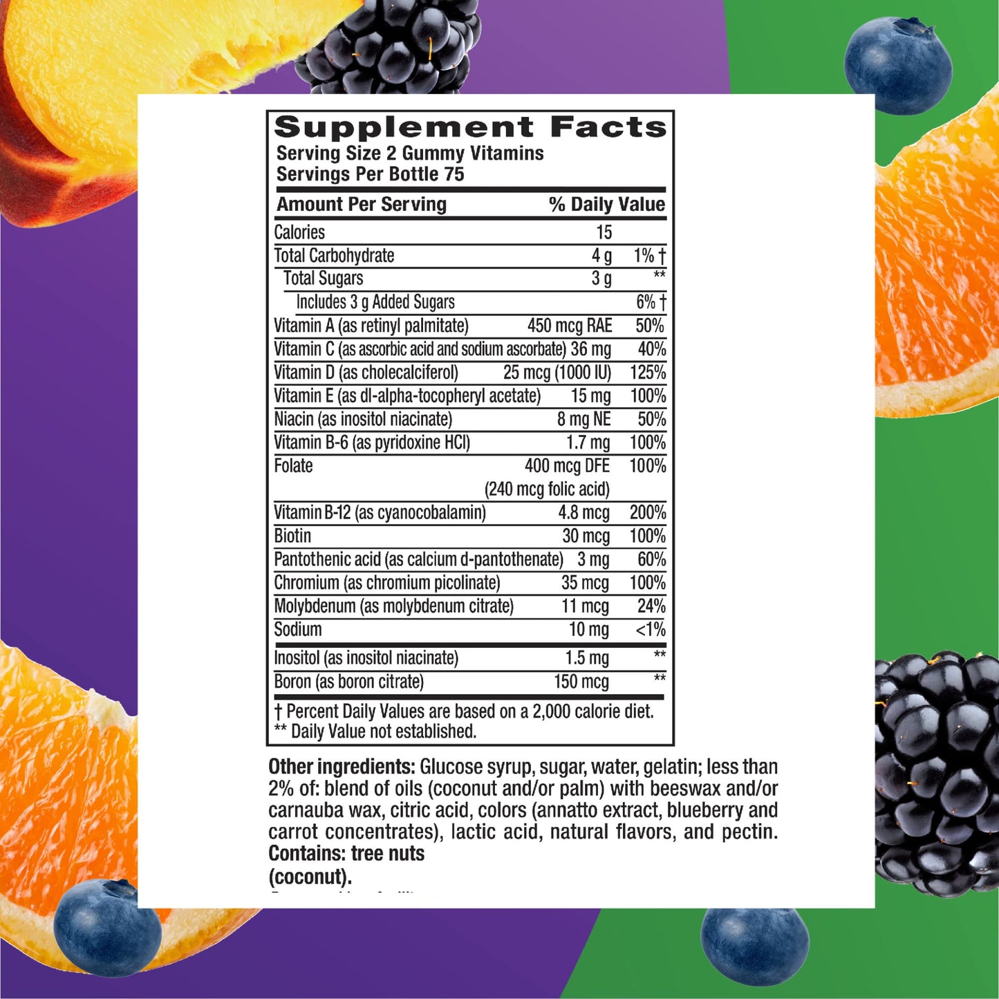 VITAFUSION MULTIVITES GMY 70CT