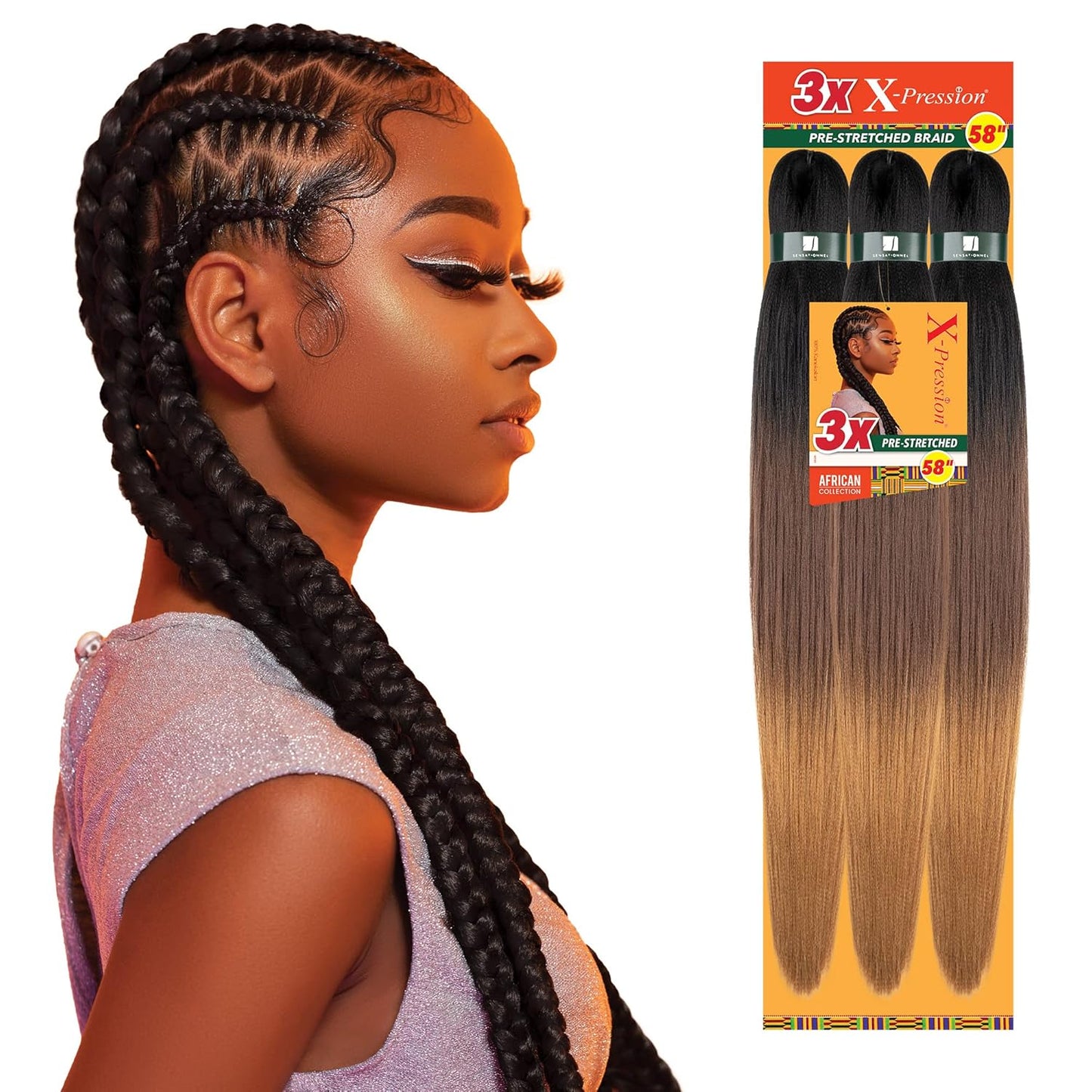 CALYPSO BRAIDING HAIR #4 DK BRN