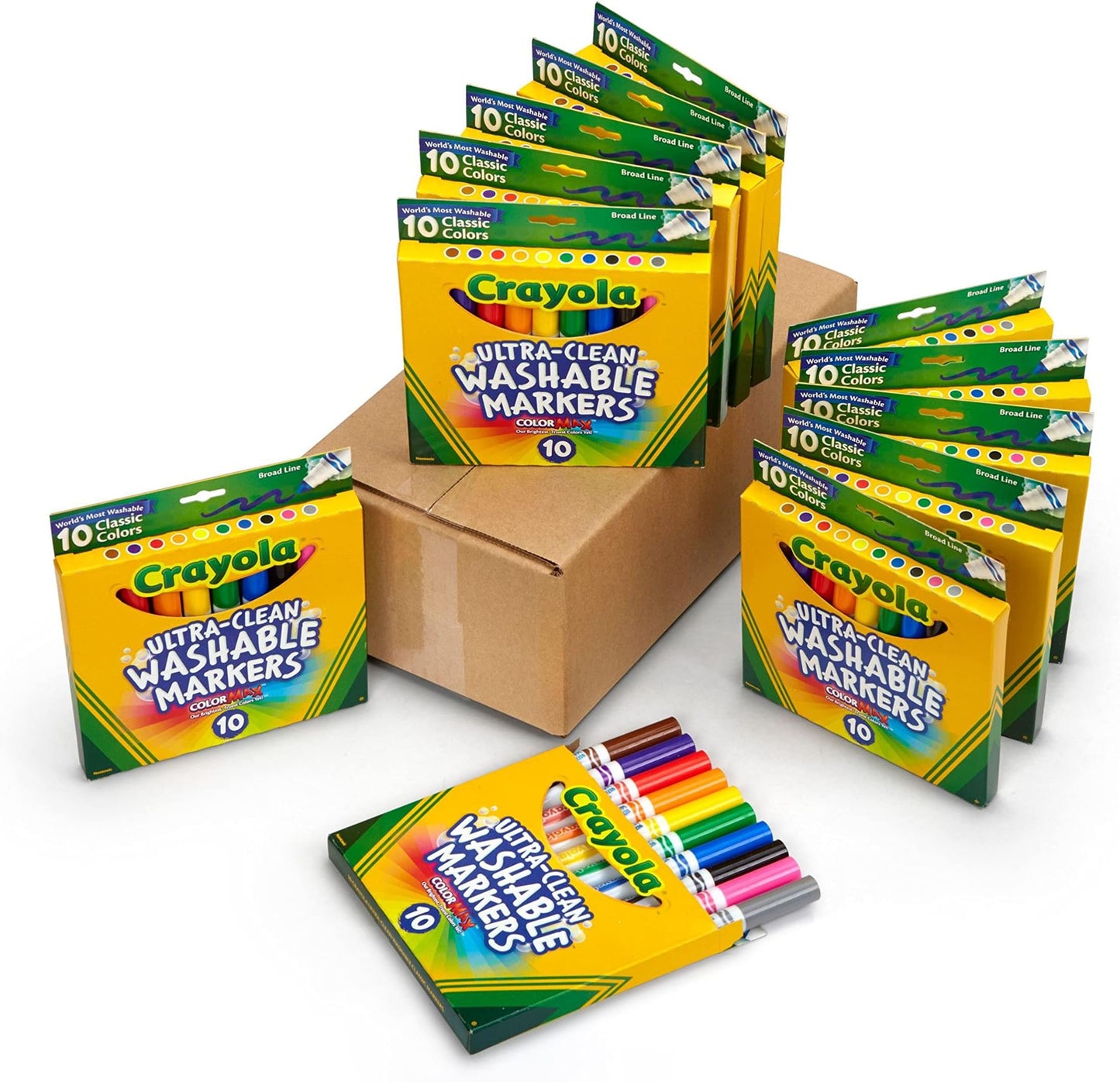 CRAYOLA MARKERS 8 WASHBL BDL