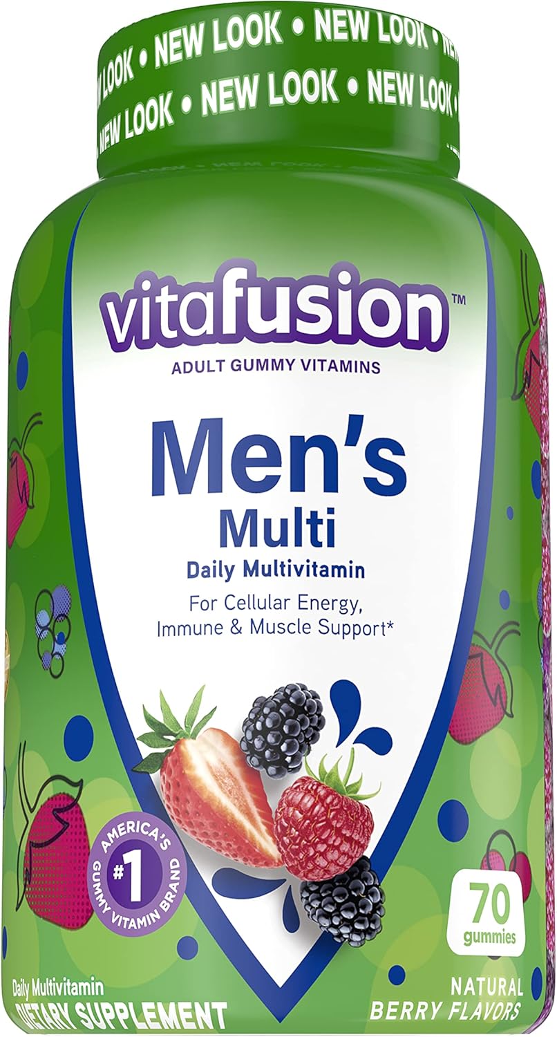VITAFUSION MENS CW 70 GUMMY FRUIT