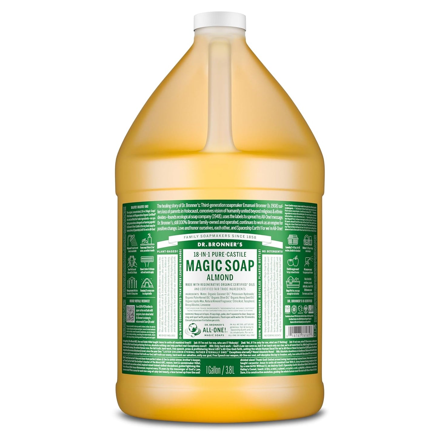 DR. BRONNER'S Magic Pure Castile Liquid Soap - Almond, 2 oz