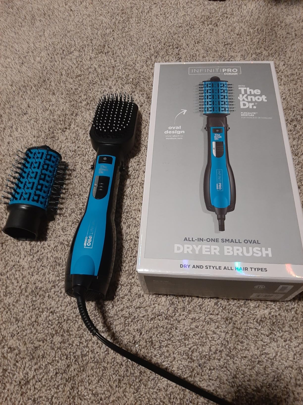 CONAIR Infinitipro The Knot Dr. All-in-One Oval Dryer Brush