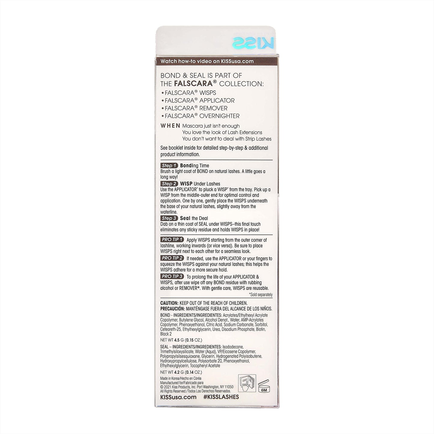 KISS Falscara Studio InfuseBond & Seal Lash Adhesive