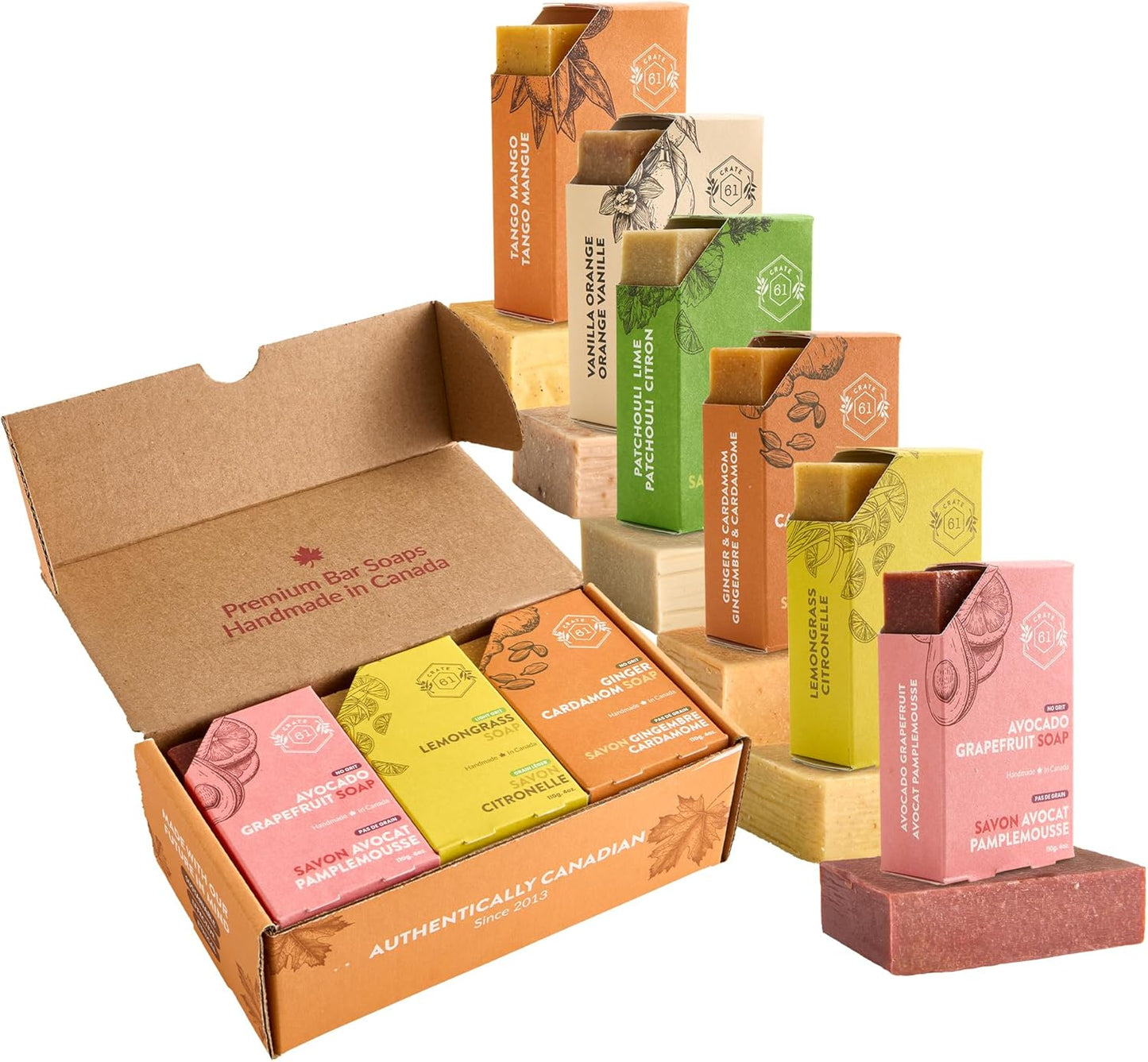CRATE 61 BAR SOAP,LEMONGRASS