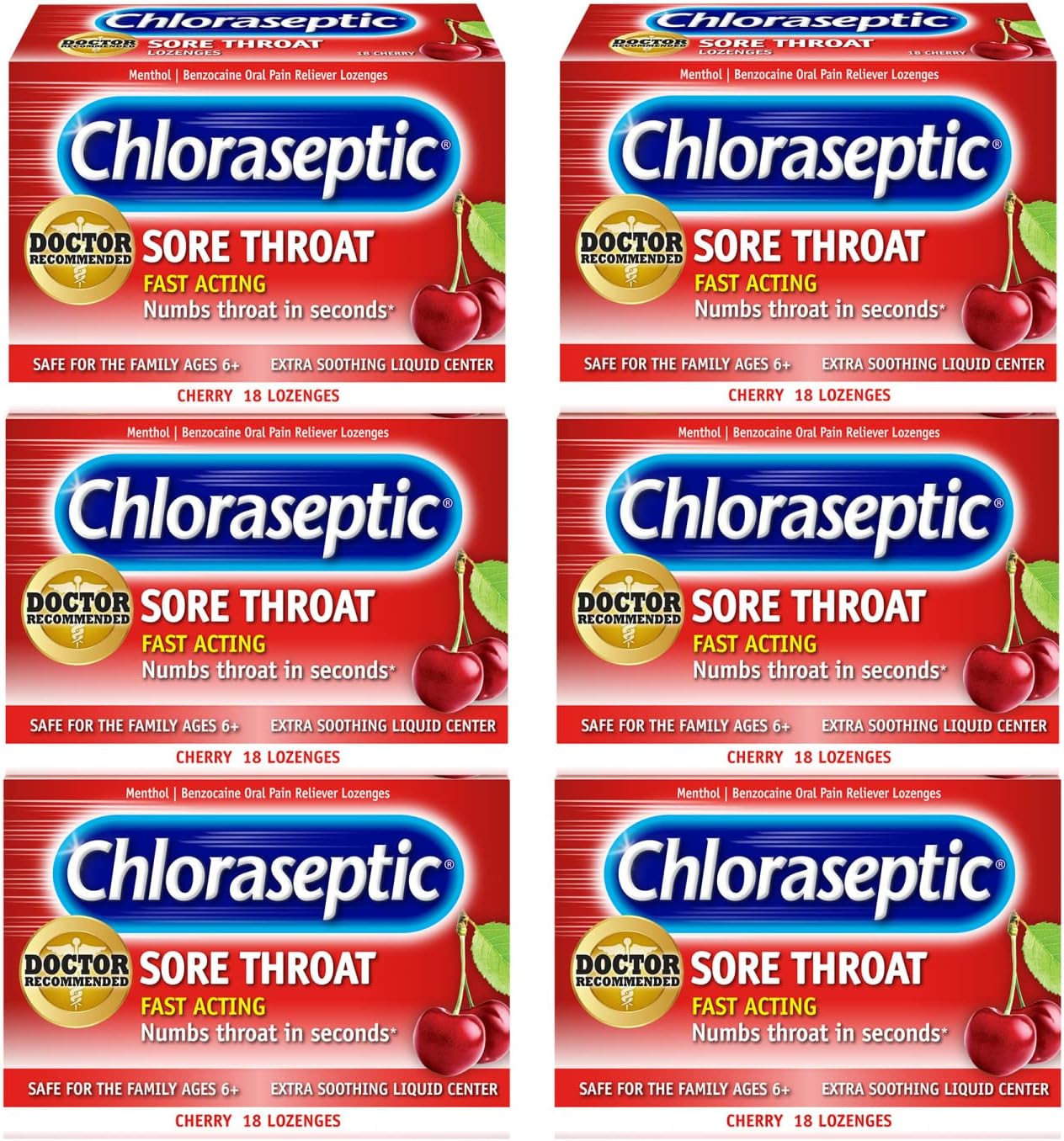 CHLORASEPTIC LOZENGE CHERRY 18CT