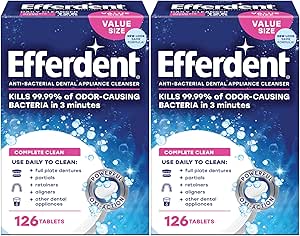 EFFERDENT CMPL CLN TB 126