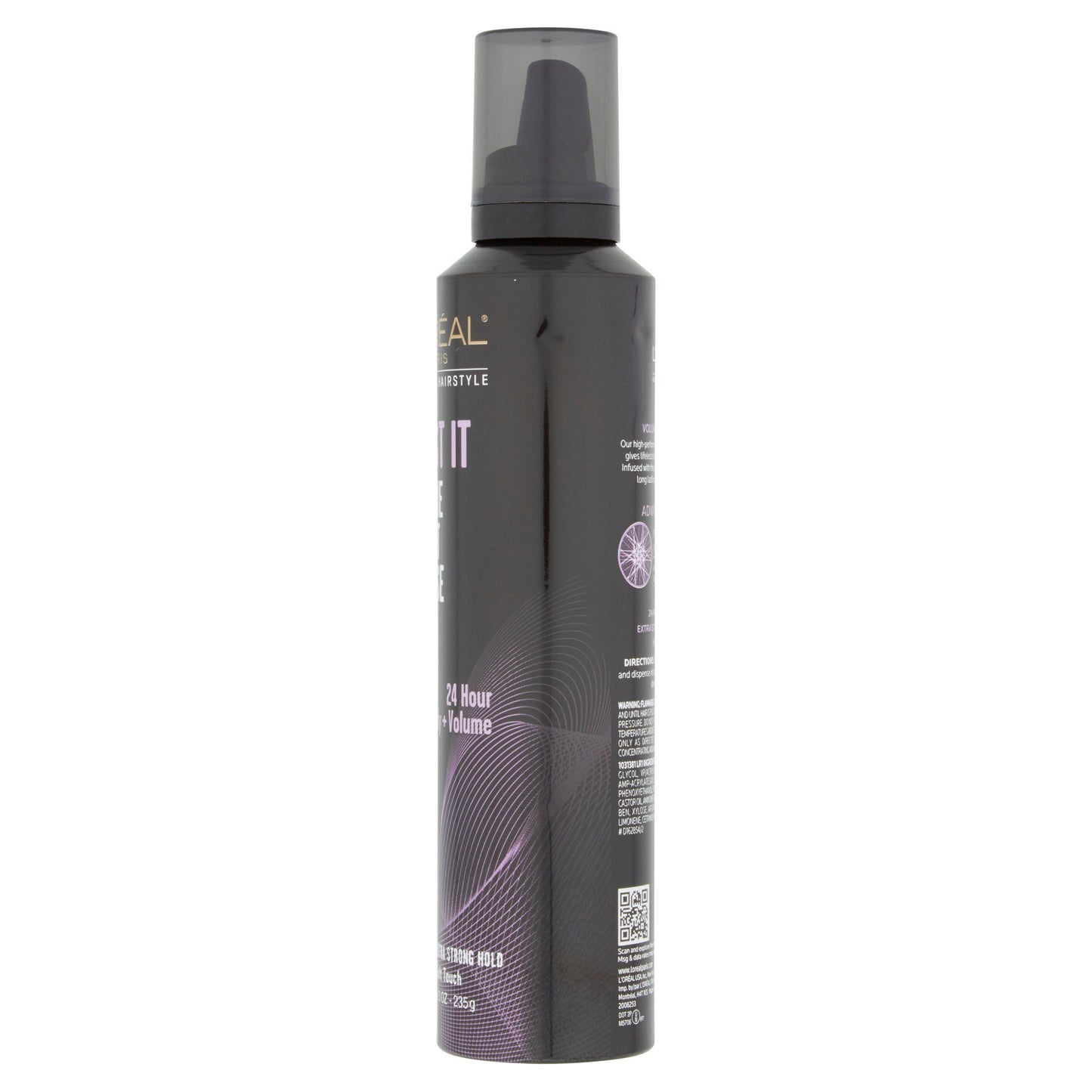 L'ORÉAL PARIS Hair Care Advanced Hairstyle Boost It Volume Inject Mousse, 8.3 fl. oz.