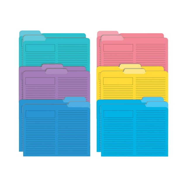 BETTER office products Expanding File Letter File Folder - Assorted