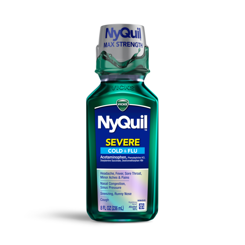 NYQUIL SEVERE COLD & FLU ORIGNL LIQ 12OZ