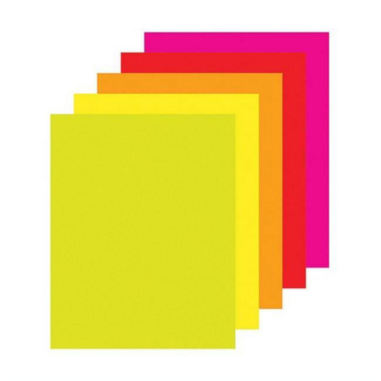 UCreate Poster Board, 5 count - Fluorescent Colors, 11" x 14"