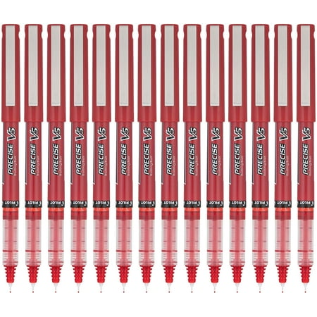 Pilot Precise V5 Rolling Ball Stick Pens, Extra Fine Point (0.5mm), Assorted Colors, 7 Count