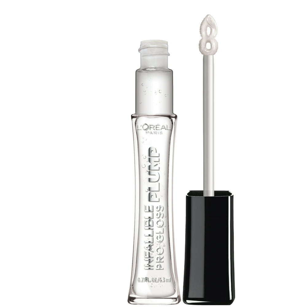 L'Oreal Paris Infallible Pro Gloss Plump Lip Gloss with Hyaluronic Acid, Sunlit Shimmer, 0.21 oz