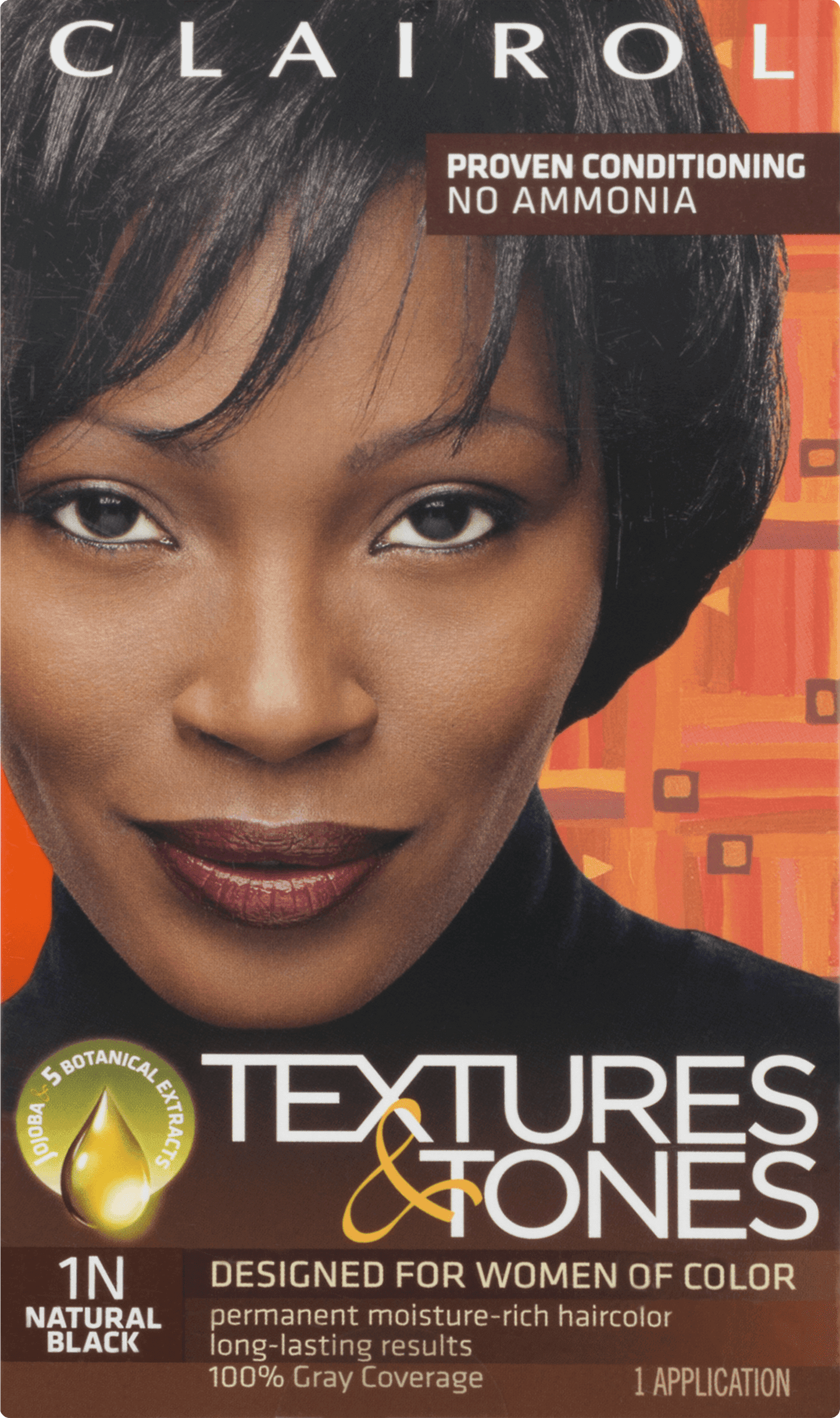 Clairol Text & Tone Kit #1N Natural Black